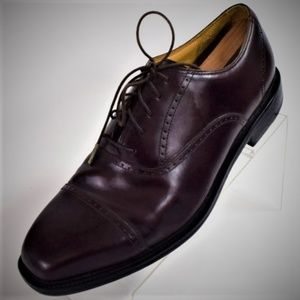 Men's Rockport Burgundy Leather Toe Cap Size 10M